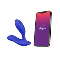Смарт-вібромасажер простати We-Vibe Vector+ ROYAL BLUE, пульт ДК, регульований кут нахилу - Master