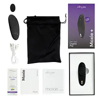 Смарт-вібратор у трусики We-Vibe Moxie+ Satin Black, оновлений пульт ДК - Master