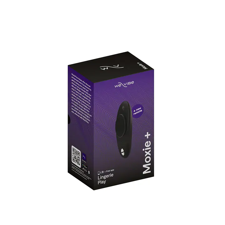 Смарт-вібратор у трусики We-Vibe Moxie+ Satin Black, оновлений пульт ДК - Master