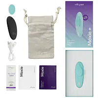 Смарт-вібратор у трусики We-Vibe Moxie+ Aqua, оновлений пульт ДК - Master