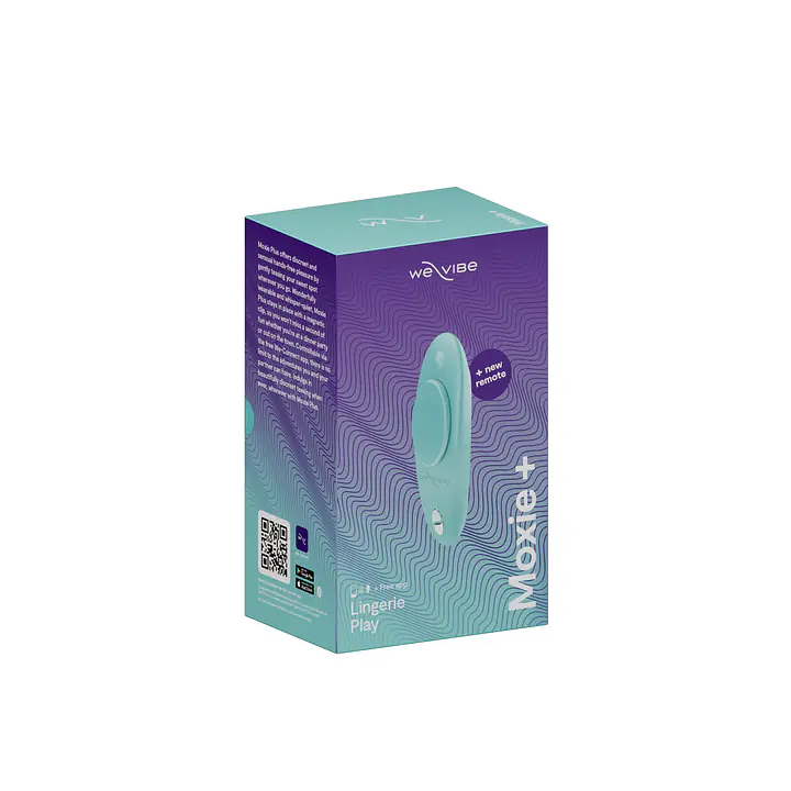Смарт-вібратор у трусики We-Vibe Moxie+ Aqua, оновлений пульт ДК - Master