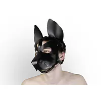 Шкіряна маска собаки 2в1 Feral Feelings, знімна морда - Master