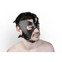 Шкіряна маска собаки 2в1 Feral Feelings, знімна морда - Master
