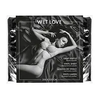 Простирадло з вінілу Fetish Tentation Black 220x200, чорне - Master