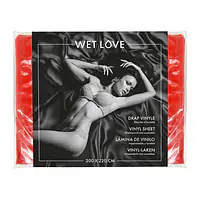 Простирадло з вінілу Fetish Tentation Red 220x200, червоне - Master