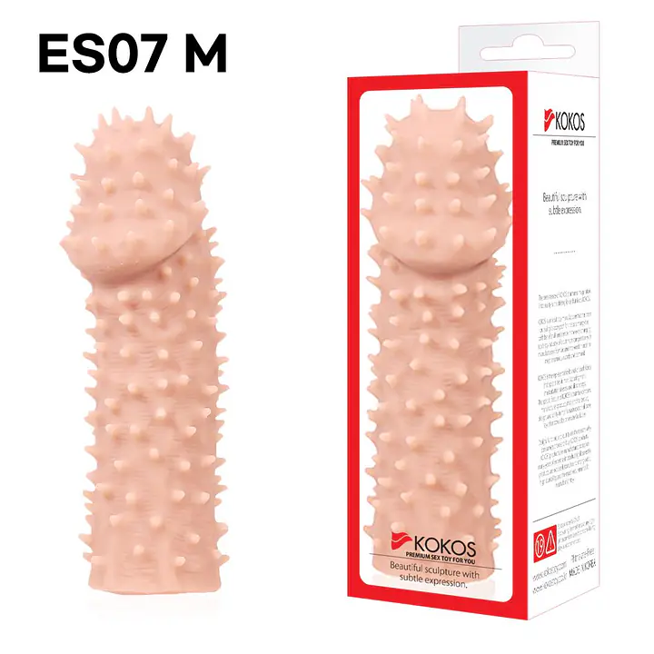 Насадка на член Kokos Extreme Sleeve ES.07 розмір M, потовщувальна, стимуляція точки G - Master