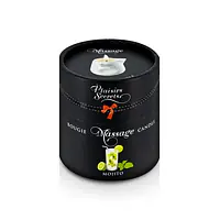 Масажна свічка Plaisirs Secrets Mojito (80 мл) подарункова упаковка, керамічний посуд - Master