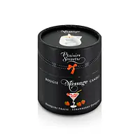 Масажна свічка Plaisirs Secrets Strawberry Daiquiri (80 мл) подарункове паковання, керамічний посуд - Master
