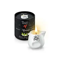 Масажна свічка Plaisirs Secrets White Tea (80 мл) подарункова упаковка, керамічний посуд - Master