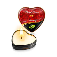 Масажна свічка серце Plaisirs Secrets Natural (35 мл) - Master