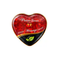 Масажна свічка серце Plaisirs Secrets Natural (35 мл) - Master
