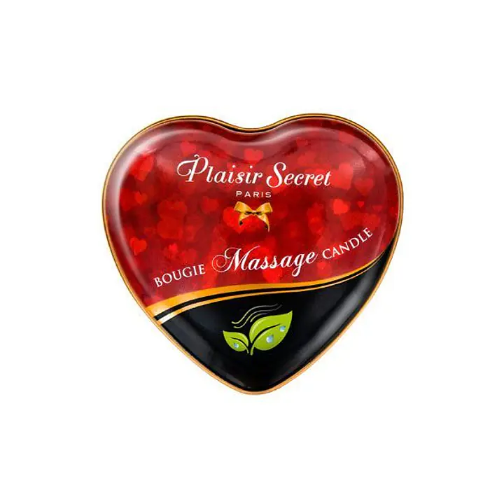 Масажна свічка серце Plaisirs Secrets Natural (35 мл) - Master