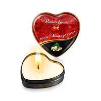 Масажна свічка-серце Plaisirs Secrets Exotic Fruits (35 мл) - Master
