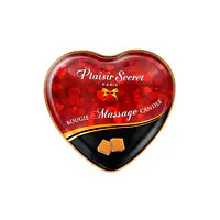 Масажна свічка-серце Plaisirs Secrets Caramel (35 мл) - Master