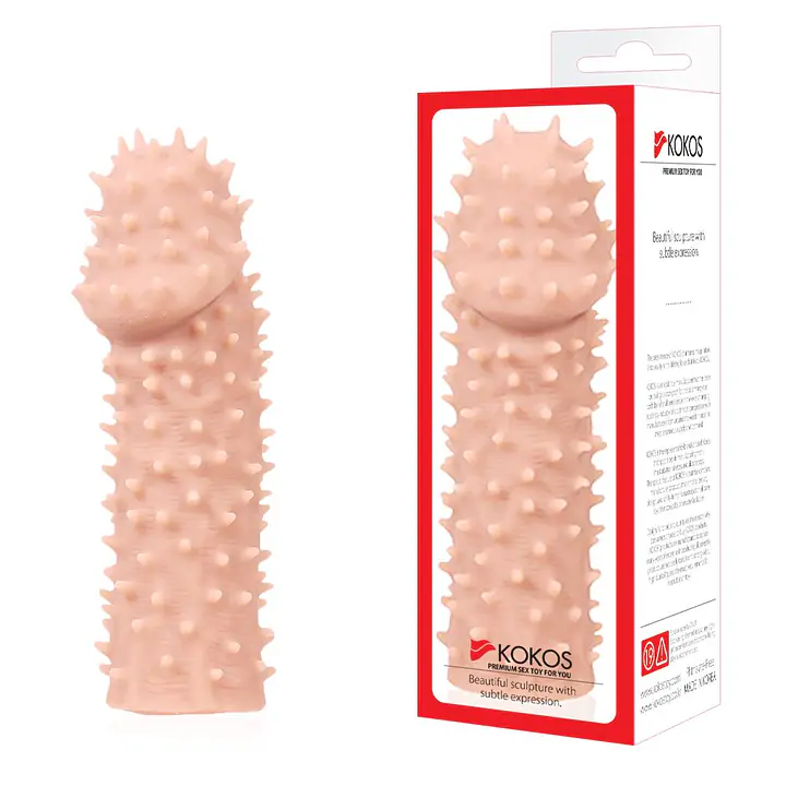 Насадка на член Kokos Extreme Sleeve ES.07 розмір M, потовщувальна, стимуляція точки G - Master