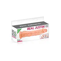 Фалоімітатор Real Body — Real Justin Flesh, TPE, діаметр 4,2 см - Master
