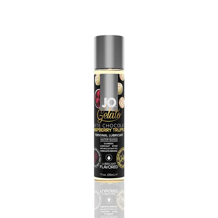Змазка на водній основі JO GELATO White Chocolate Raspberry (30 мл) без цукру та парабенів - Master