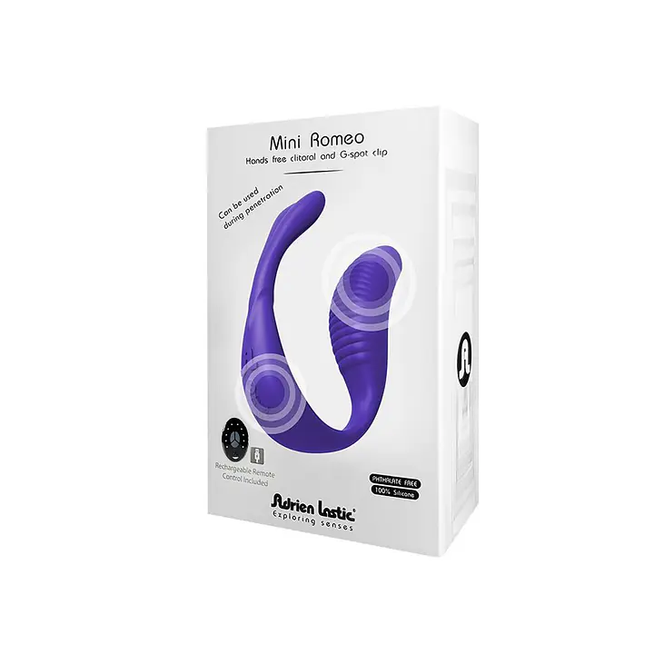 Вібратор для пар Adrien Lastic Mini Romeo II з пультом LRS і двома моторчиками - Master