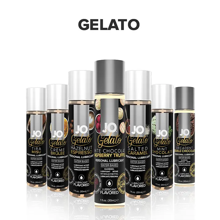 Змазка на водній основі JO GELATO White Chocolate Raspberry (120 мл) без цукру та парабенів - Master
