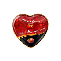 Масажна свічка-серце Plaisirs Secrets Peach (35 мл) - Master