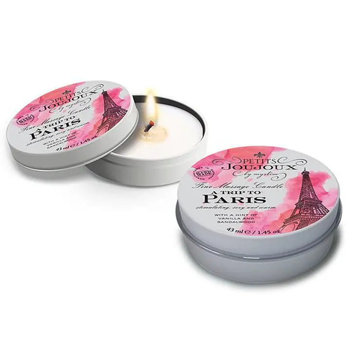 Масажна свічка Petits Joujoux - Paris - Vanilla and Sandalwood (43 мл) з афродизіаками - Master