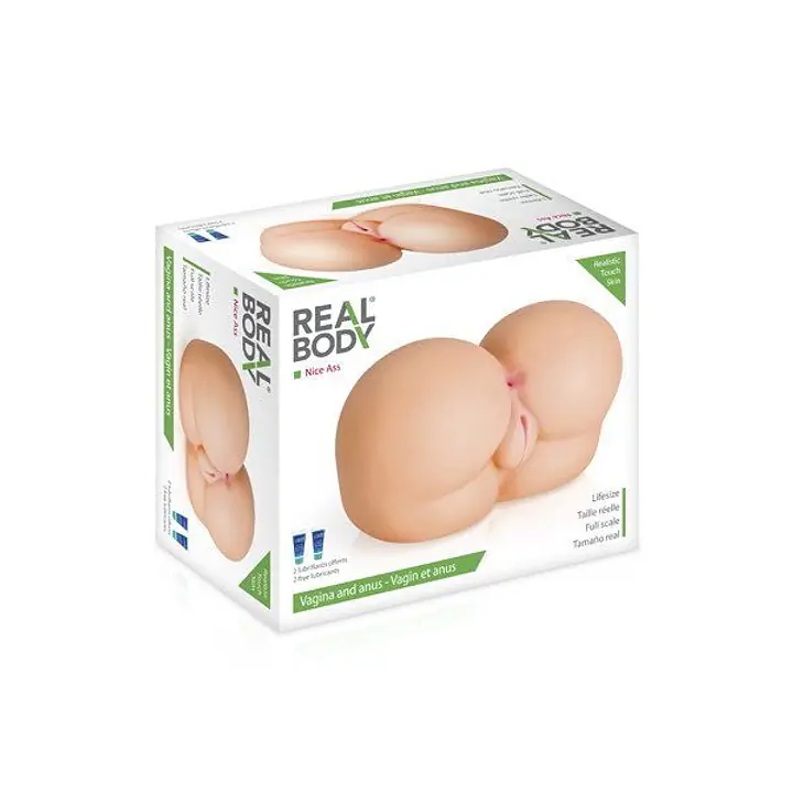 Мастурбатор-попка Real Body — Nice Ass, два входи: вагіна та попка - Master