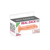 Фалоімітатор Real Body — Real Zack Flesh, TPE, діаметр 3,7 см - Master