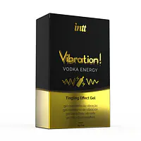 Рідкий вібратор Intt Vibration Vodka (15 мл), густий гель, дуже смачний, діє до 30 хвилин - Master