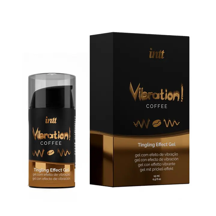Рідкий вібратор Intt Vibration Coffee (15 мл), густий гель, дуже смачний, діє до 30 хвилин - Master