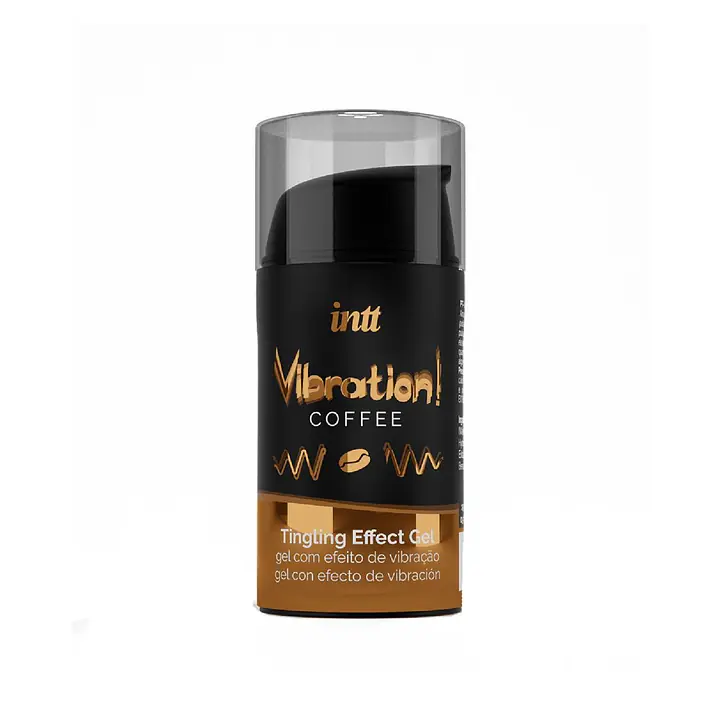 Рідкий вібратор Intt Vibration Coffee (15 мл), густий гель, дуже смачний, діє до 30 хвилин - Master