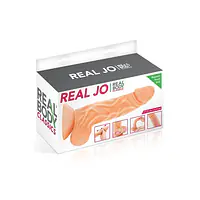 Фалоімітатор із рухомою крайньою плоттю Real Body — Real JO, діаметр 4 см, TPE - Master