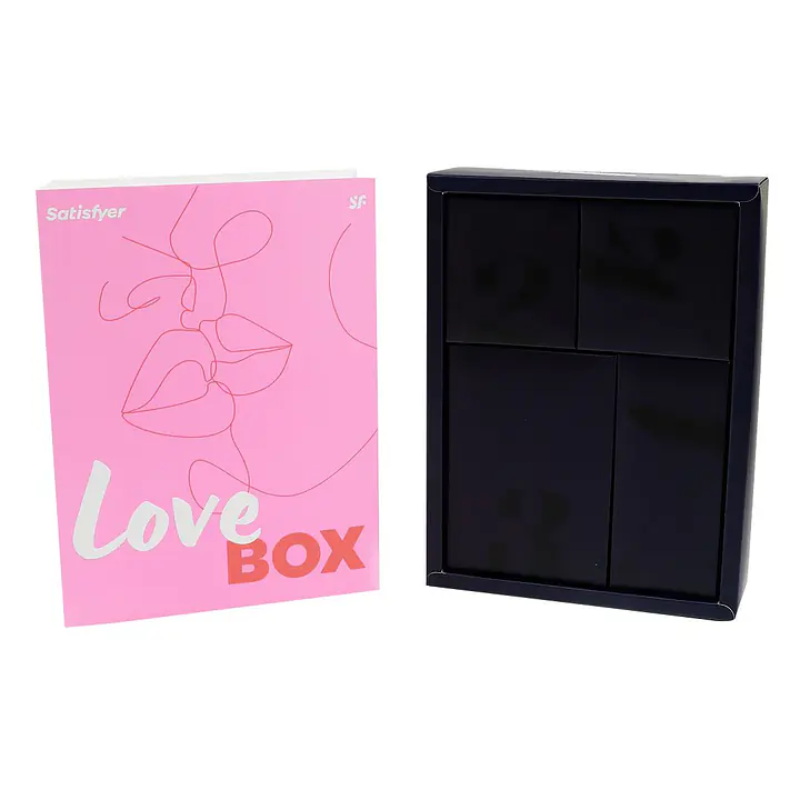 Подарунковий набір Satisfyer Love Box, іграшка для нього та для неї, білизна, мішечок для зберігання - Master