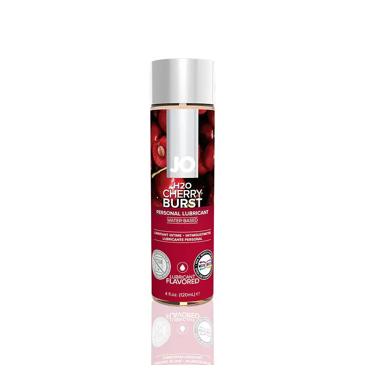 Змазка на водній основі JO H2O — Cherry Burst (120 мл) без цукру, рослинний гліцерин - Master