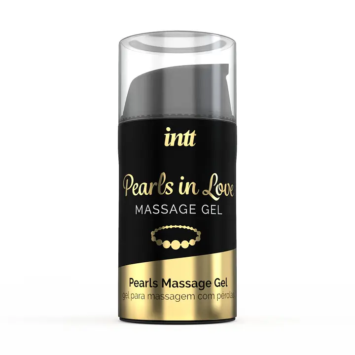 Набір для перлинного масажу Intt Pearls in Love: намисто та силіконовий масажний гель - Master