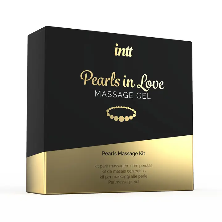 Набір для перлинного масажу Intt Pearls in Love: намисто та силіконовий масажний гель - Master