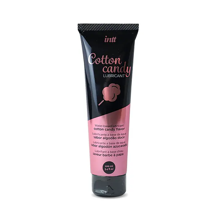 Лубрикант на водній основі Intt Cotton Candy (100 мл) смак солодка вата, густий та ковзний - Master