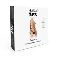 Бондажний набір з металевим анальним гаком Art of Sex Beatrice Bondage set with anal hook № 2 - Master