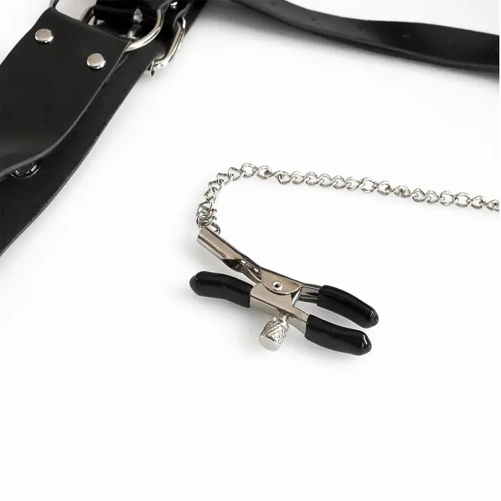 Бондажний набір з металевим анальним гаком Art of Sex Beatrice Bondage set with anal hook № 3 - Master