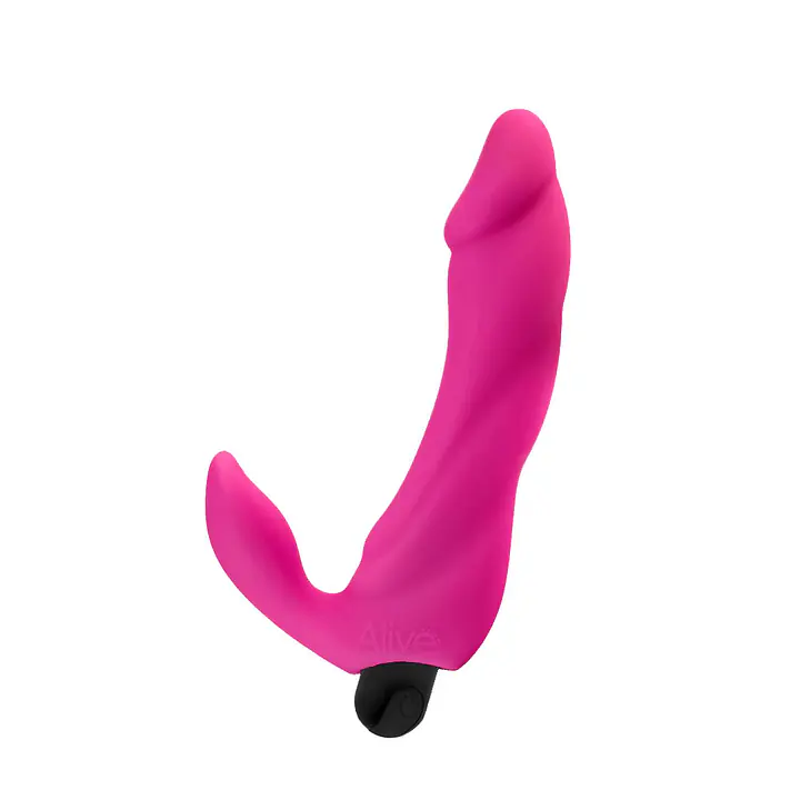Вібратор вагінально-кліторальний Alive Bifun Pro, Pink, перезаряджуваний - Master