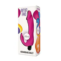 Вібратор вагінально-кліторальний Alive Bifun Pro, Pink, перезаряджуваний - Master