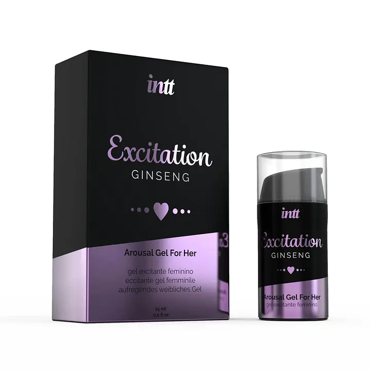 Збуджувальний гель Intt Excitation (15 мл) з екстрактом женьшеню, з ефектом вібрації - Master