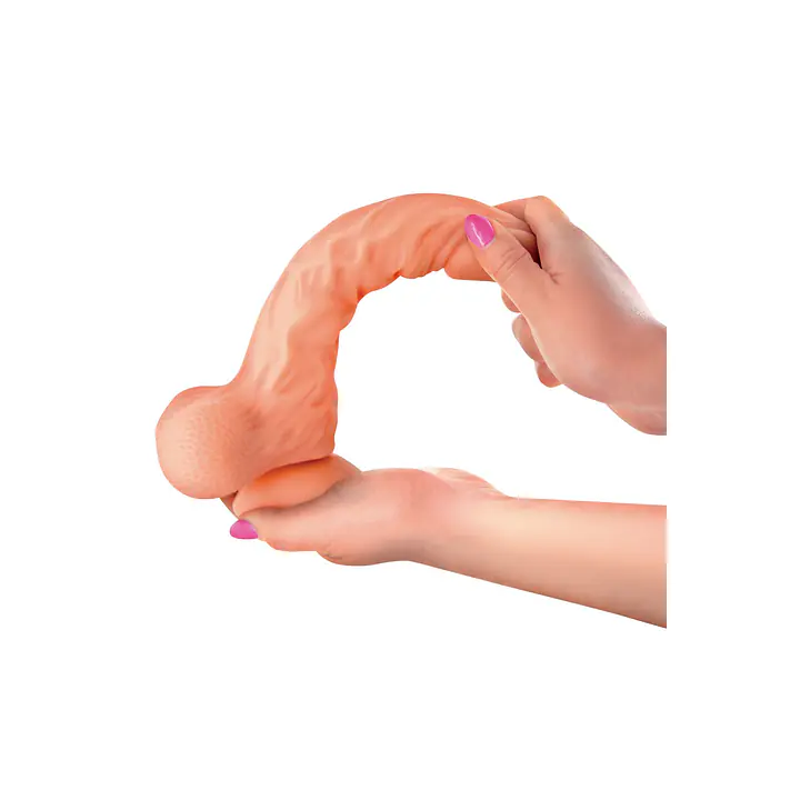 Фалоімітатор із рухомою крайньою плоттю Real Body — Real Brad, діаметр 4 см, TPE - Master