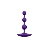 Анальне намисто Romp Amp Dark Purple, силікон, макс. діаметр 2,6 см - Master