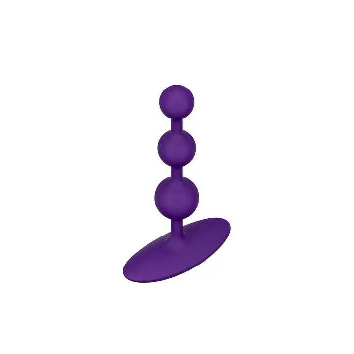 Анальне намисто Romp Amp Dark Purple, силікон, макс. діаметр 2,6 см - Master