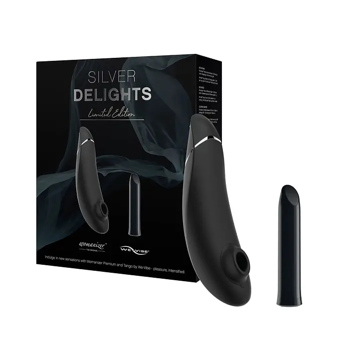 Преміальний подарунковий набір Silver Delights Collection: Womanizer Premium та We-Vibe Tango - Master