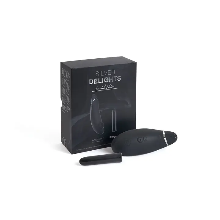 Преміальний подарунковий набір Silver Delights Collection: Womanizer Premium та We-Vibe Tango - Master