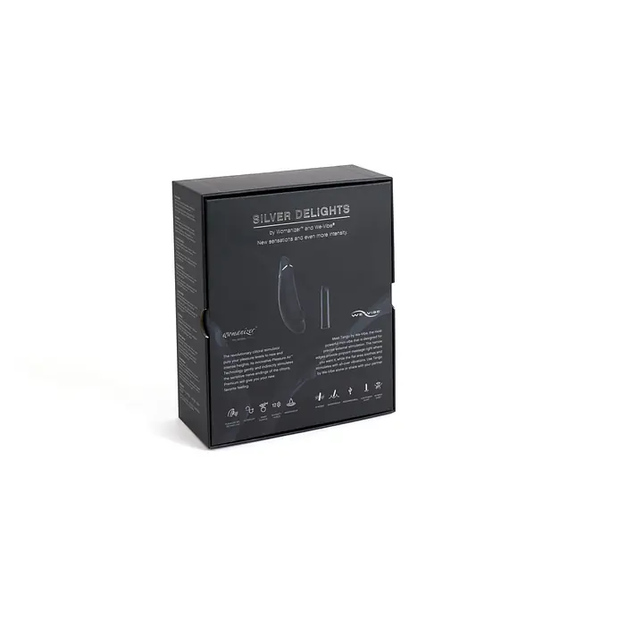 Преміальний подарунковий набір Silver Delights Collection: Womanizer Premium та We-Vibe Tango - Master