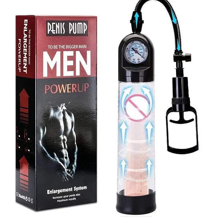 Вакуумна помпа Men Powerup зі стрілковим манометром і ручним насосом - Master
