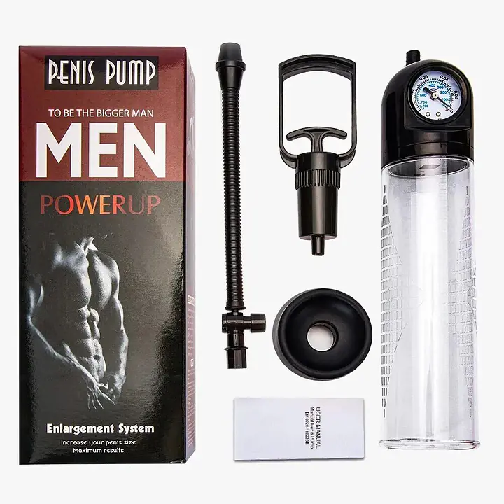 Вакуумна помпа Men Powerup зі стрілковим манометром і ручним насосом - Master