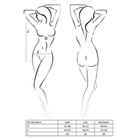 Розпродаж!!! Боді-монокіні з глибоким декольте PETRA BODY black XXL/XXXL — Passion Exclusive - Master